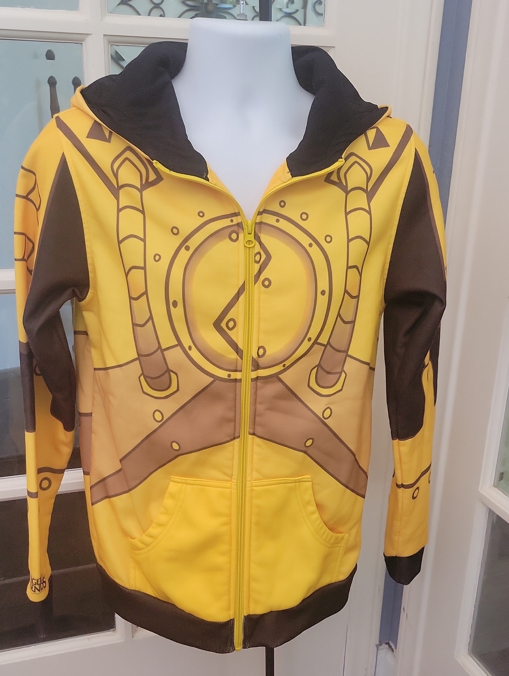 Riot Games Men's "League of Legends" Blitzcrank Yellow Full-Zip Hoodie | Size: M